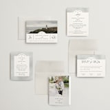 "Panoramic" - Wedding Invitations in Cloud by Heather Schertzer - Invitation Suite