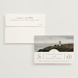 "Panoramic" - Wedding Invitations in Cloud by Heather Schertzer - Invitation with Envelope