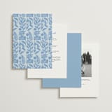 "Porcelain Floral" - Wedding Invitations in Porcelain by Elly - Back of Card Options