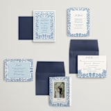 "Porcelain Floral" - Wedding Invitations in Porcelain by Elly - Invitation Suite