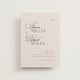 "Sibonie" - Wedding Invitations in Ivory by Melanie Kosuge - Front