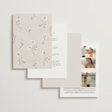 "Join Together" - Wedding Invitations in Inked by Design Lotus - Back of Card Options