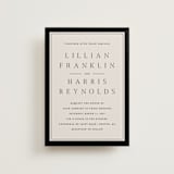 "Cambridge" - Wedding Invitations in Tuxedo by Amy Kross - Front