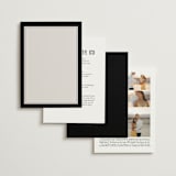 "Cambridge" - Wedding Invitations in Tuxedo by Amy Kross - Back of Card Options