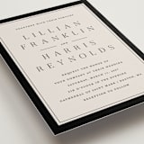 "Cambridge" - Wedding Invitations in Tuxedo by Amy Kross - Detail