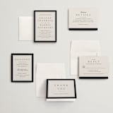 "Cambridge" - Wedding Invitations in Tuxedo by Amy Kross - Invitation Suite