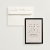 "Cambridge" - Wedding Invitations in Tuxedo by Amy Kross - Invitation with Envelope