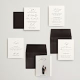 "la noce" - Wedding Invitations in Ink by Design Lotus - Invitation Suite