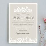 "White Shadows" - Wedding Invitations in Champagne by Jessica Williams - Front