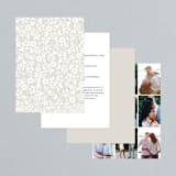 "White Shadows" - Wedding Invitations in Champagne by Jessica Williams - Back of Card Options