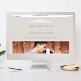 "White Shadows" - Wedding Invitations in Champagne by Jessica Williams - FREE Wedding Website