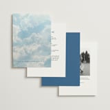 "Swan Crest" - Wedding Invitations in Royal by Cass Loh - Back of Card Options