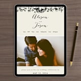 "Elegance Illustrated" - Wedding Invitations in Beige by Phrosné Barwood - FREE Wedding Website