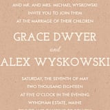 "Lace and Kraft" - Wedding Invitations in Kraft by Katharine Watson - Detail