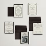 "Ornate sketched frame" - Wedding Invitations in Latte by Jackie Crawford - Invitation Suite