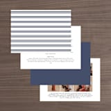 "Down by the Sea" - Wedding Invitations in Marine by Sandra Picco Design - Back of Card Options