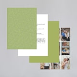 "Wed in Type" - Wedding Invitations in Moss by Ariel Rutland - Back of Card Options