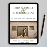 "Wed in Type" - Wedding Invitations in Moss by Ariel Rutland - FREE Wedding Website