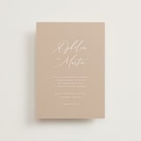 "Ophelia" - Wedding Invitations in Dusty Rose by Kelly Schmidt - Front