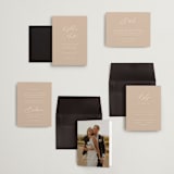 "Ophelia" - Wedding Invitations in Dusty Rose by Kelly Schmidt - Invitation Suite