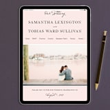 "Estate" - Wedding Invitations in Blush by Kim Dietrich Elam - FREE Wedding Website