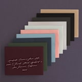 "Estate" - Wedding Invitations in Blush by Kim Dietrich Elam - Colored Envelopes Available