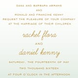 "Simple Knot" - Wedding Invitations in Mint by SimpleTe Design - Detail