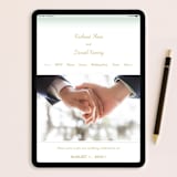 "Simple Knot" - Wedding Invitations in Mint by SimpleTe Design - FREE Wedding Website