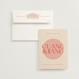 "Unity" - Wedding Invitations in Blossom by Hudson meet Rose - Invitation with Envelope