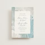 "Tidal Wave" - Wedding Invitations in Aqua by Hooray Creative - Front