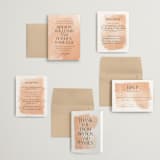 "Swept" - Wedding Invitations in Blush by Snow and Ivy - Invitation Suite