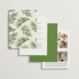 "Tropical Vows" - Wedding Invitations in Jade by Chris Griffith - Back of Card Options