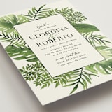 "Tropical Vows" - Wedding Invitations in Jade by Chris Griffith - Detail