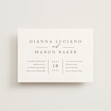 "Sector" - Wedding Invitations in Snow by Kaydi Bishop - Front
