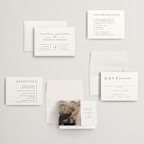 "Sector" - Wedding Invitations in Snow by Kaydi Bishop - Invitation Suite