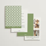 "Palm Monogram" - Wedding Invitations in Leaf by Olivia Raufman - Back of Card Options