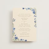 "Nilgiri" - Wedding Invitations in Blueberry by Creo Study - Front