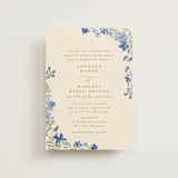 "Nilgiri" - Wedding Invitations in Blueberry by Creo Study - Front