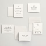 "Hepburn" - Wedding Invitations in Tuxedo by Megan Davis - Invitation Suite