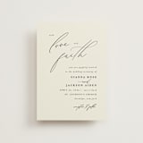"Love and Faith" - Wedding Invitations in Vanilla by Louise Kay - Front