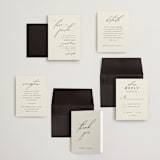 "Love and Faith" - Wedding Invitations in Vanilla by Louise Kay - Invitation Suite