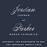 "Flawless" - Wedding Invitations in Midnight by Kimberly FitzSimons - Detail