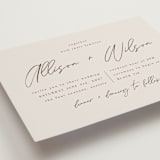 "Love Note" - Wedding Invitations in Ecru by AK Graphics - Detail