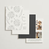"Crescendo" - Wedding Invitations in Snow by Griffinbell Paper Co. - Back of Card Options