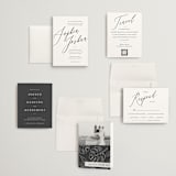 "Crescendo" - Wedding Invitations in Snow by Griffinbell Paper Co. - Invitation Suite