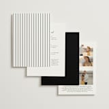 "Overlapping" - Wedding Invitations in Noir by Amy Kross - Back of Card Options