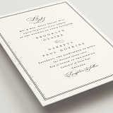 "Overlapping" - Wedding Invitations in Noir by Amy Kross - Detail