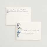 "Wildflower Wreath" - Wedding Invitations in Sky by Grace Kreinbrink - FREE Recipient Addressing