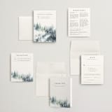 "painted woods" - Wedding Invitations in Rain by Anne Kostecki - Invitation Suite