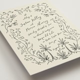 "Sundaland Gardens" - Wedding Invitations in Ivory by Ani Somi - Detail
